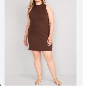 Old Navy ribbed mock neck tank dress sz XXL